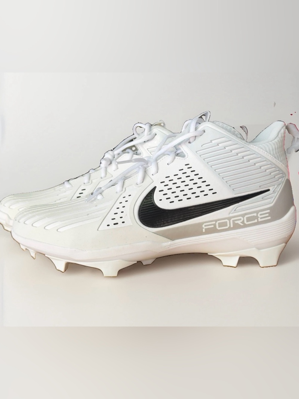 NEW Nike White and Black Football Cleats